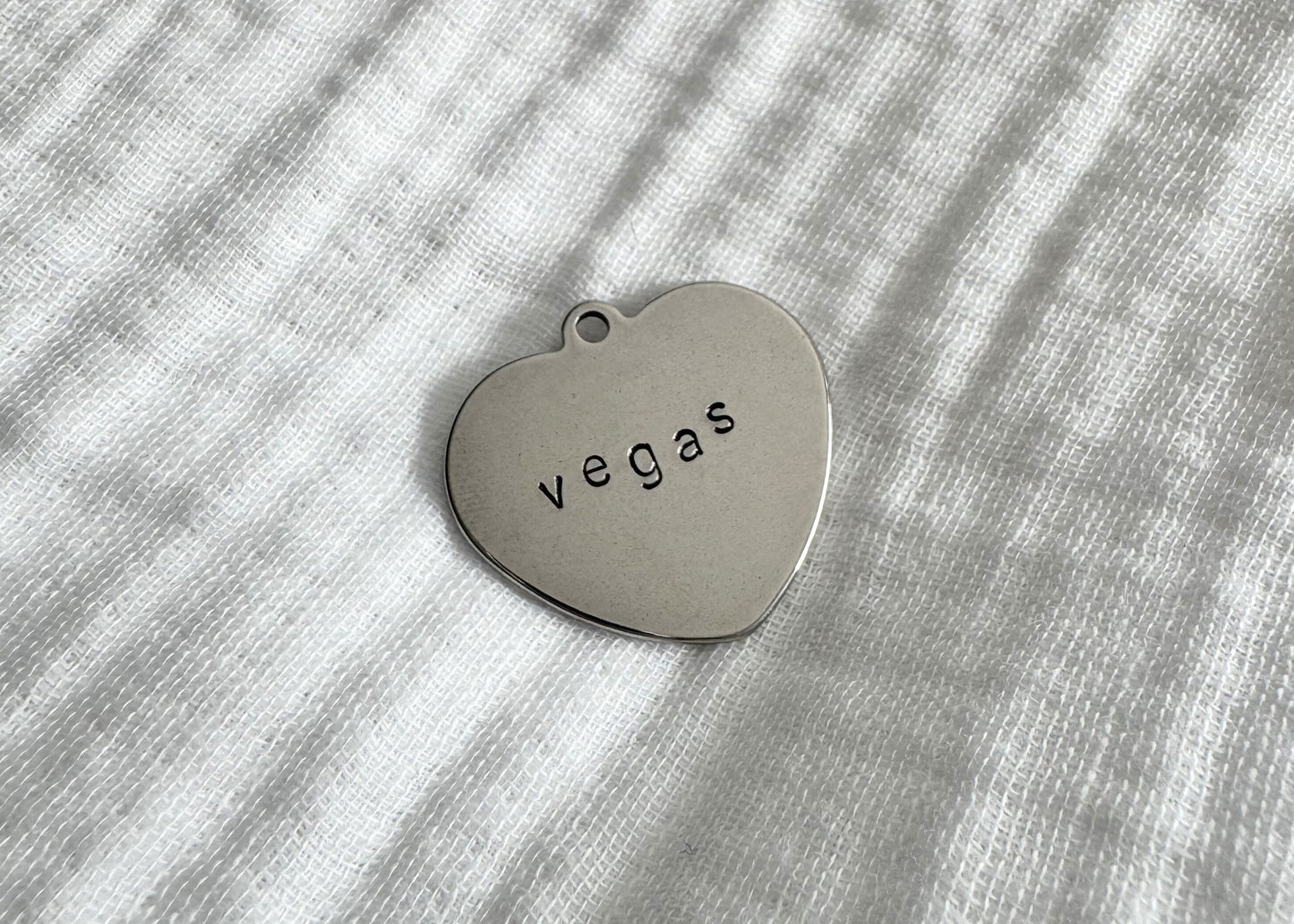 Médaille coeur inox