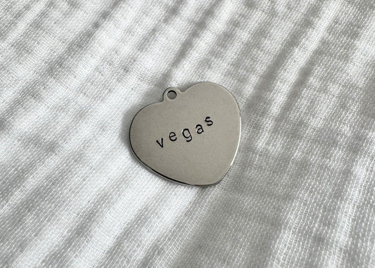 Médaille coeur inox