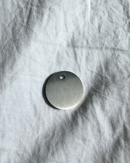 Médaille acier inoxydable brossée